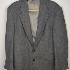 Lands' End Charcoal Wool Blazer